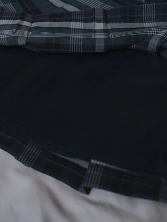 Aritzia Sunday Best Plaid Pleated Mini Skirt Dark Green Navy Size 0 - Picture 9 of 10